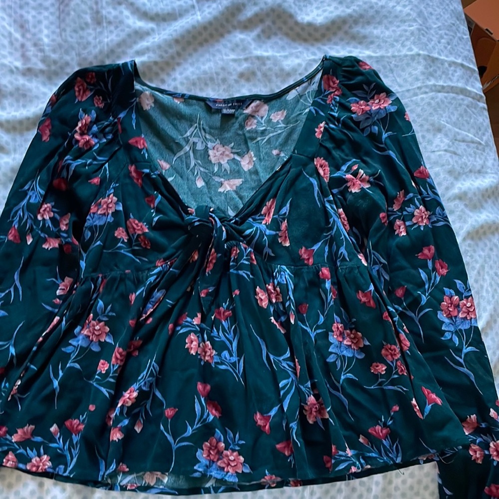 American eagle tie shirt